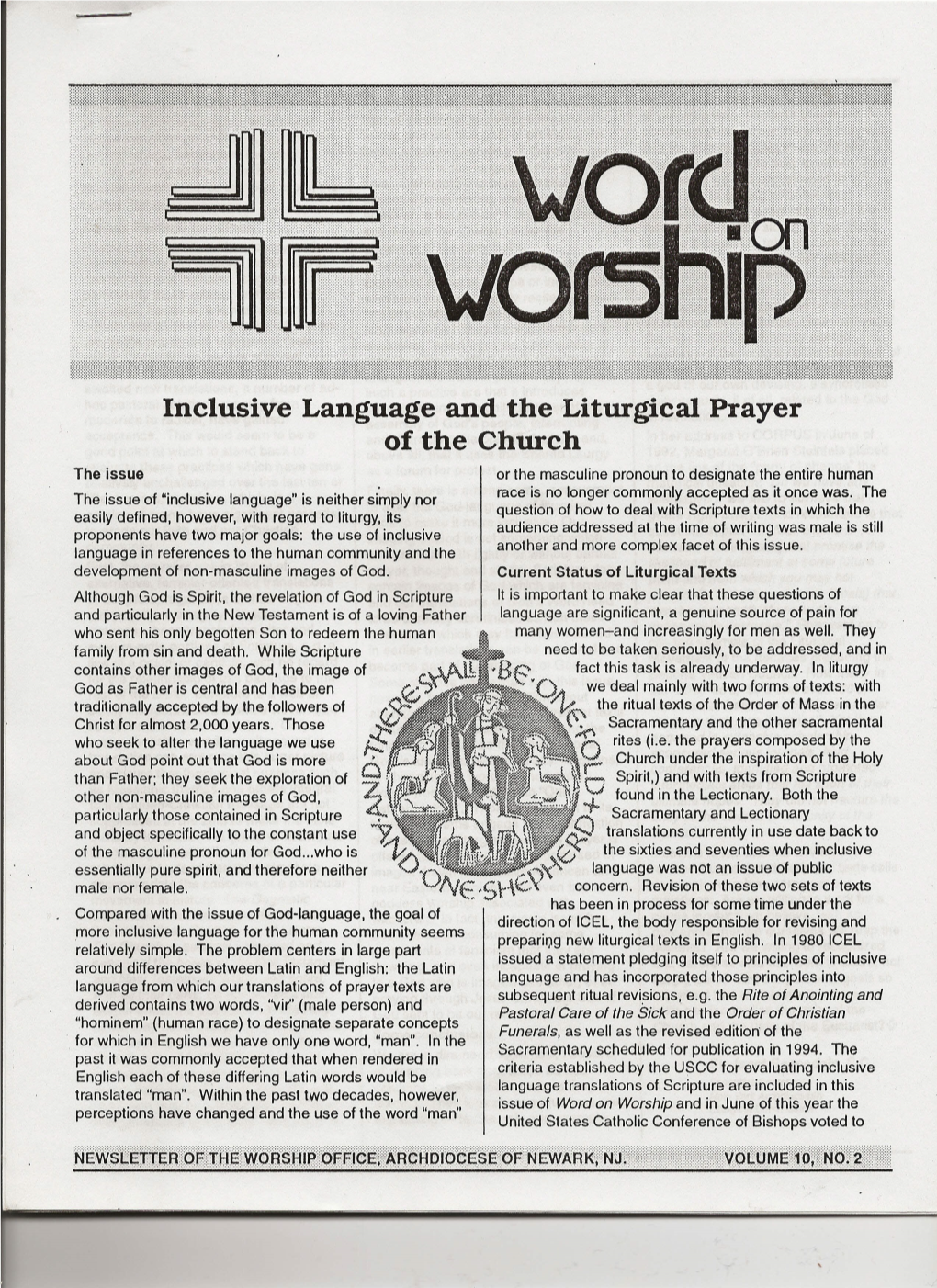 Inclusive Language and the Liturglcal Prayer of the Church