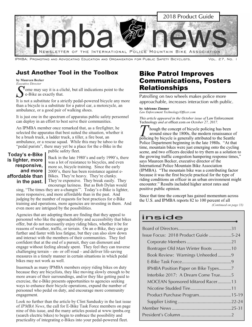 IPMBA News 2018 Issue ONE for the Website for REAL.Pub