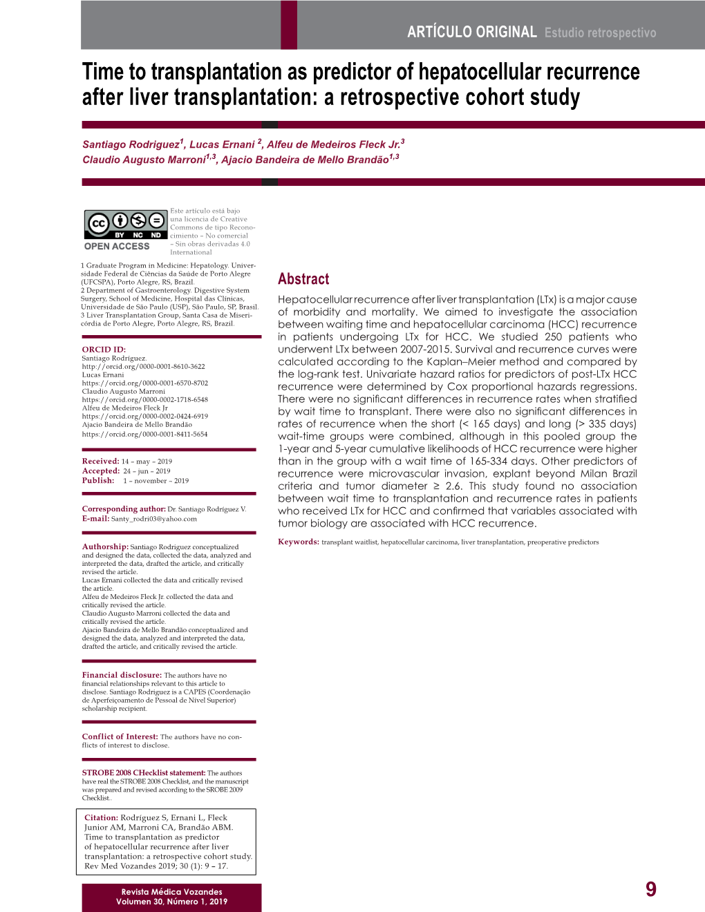 Time to Transplantation As Predictor of Hepatocellular Recurrence After Liver Transplantation: a Retrospective Cohort Study