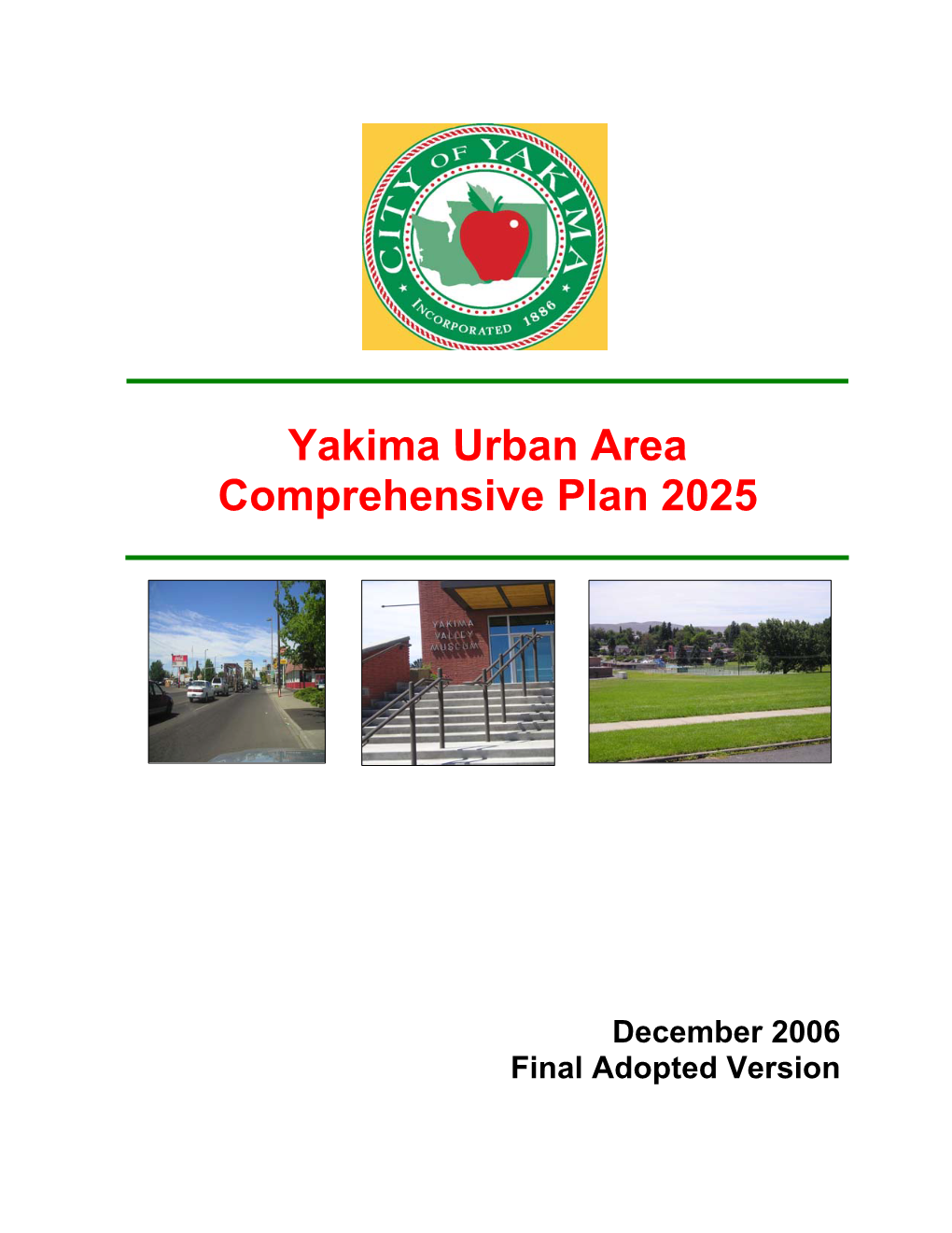 Yakima Urban Area Comprehensive Plan 2025