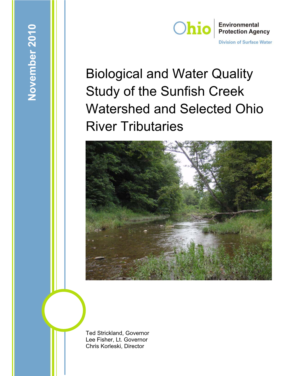 Biological and Water Quality Study of the Sunfish Creek November 2010 Watershed and Selected Ohio River Tributaries