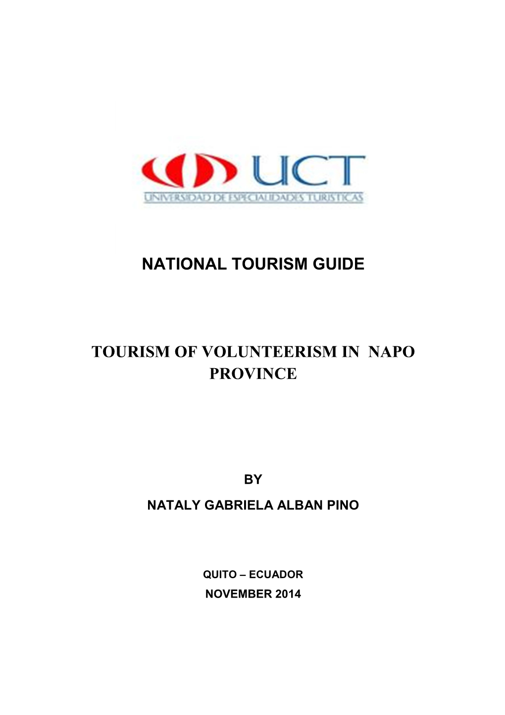 Volunteer Tourism in Napo Province