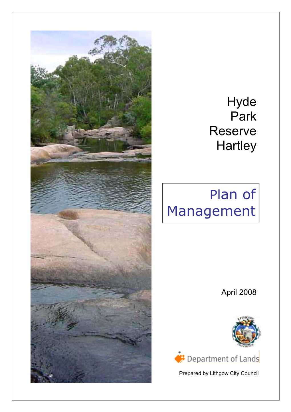 Hyde Park Management Plan