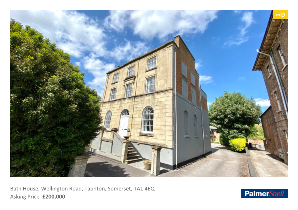 Bath House, Wellington Road, Taunton, Somerset, TA1 4EQ