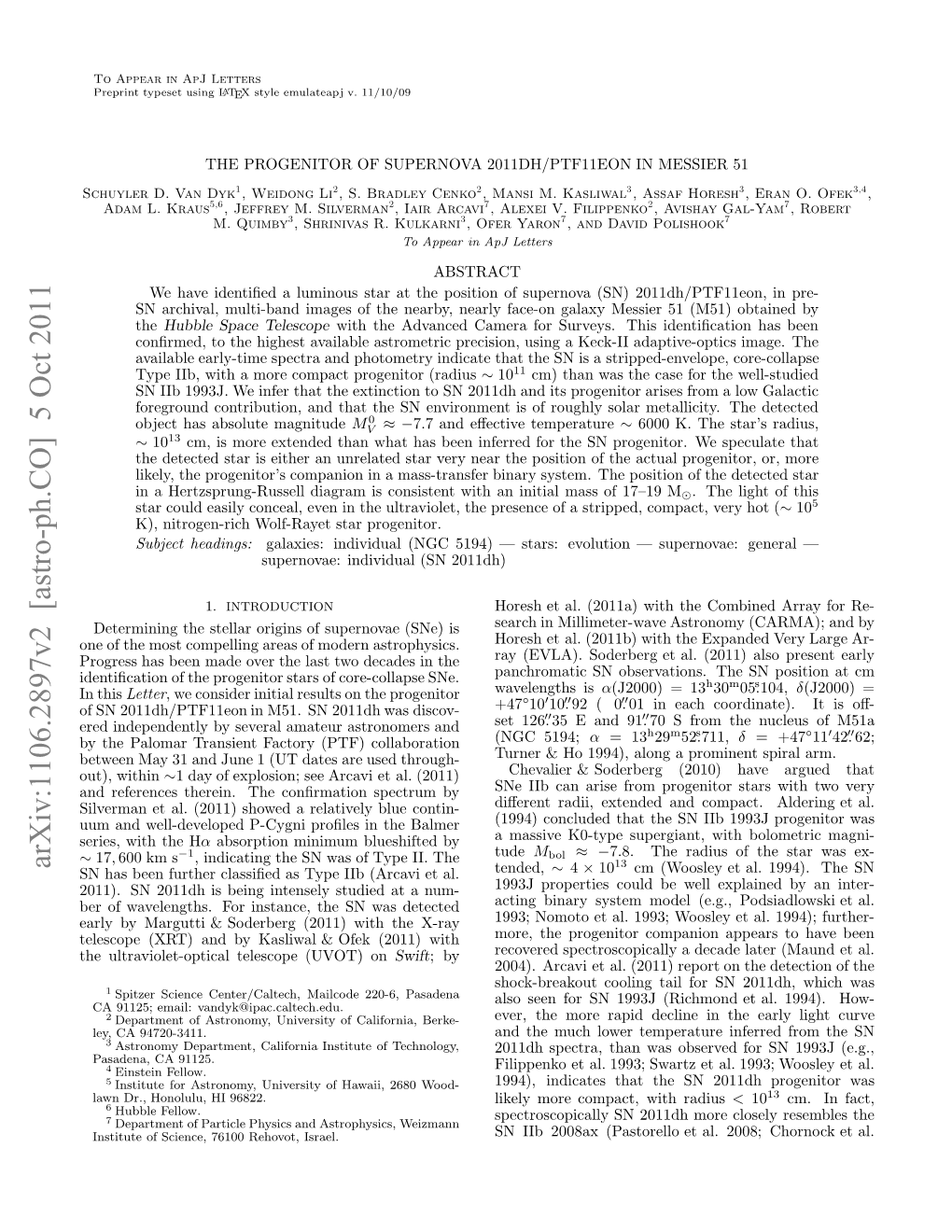 The Progenitor of Supernova 2011Dh/Ptf11eon in Messier 51