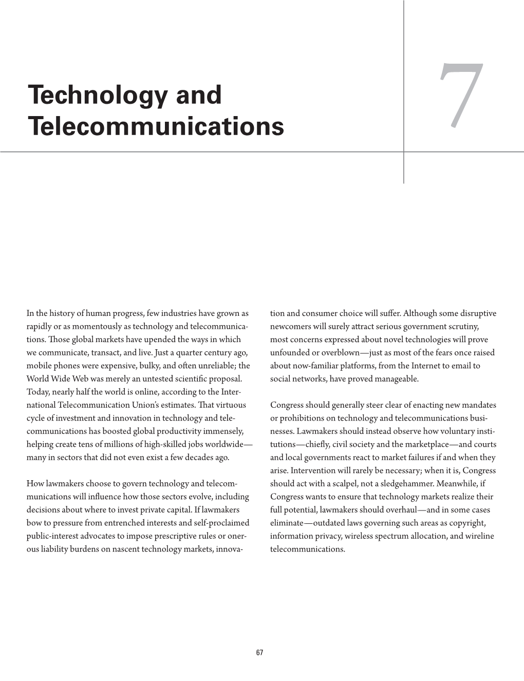 Technology and Telecommunications