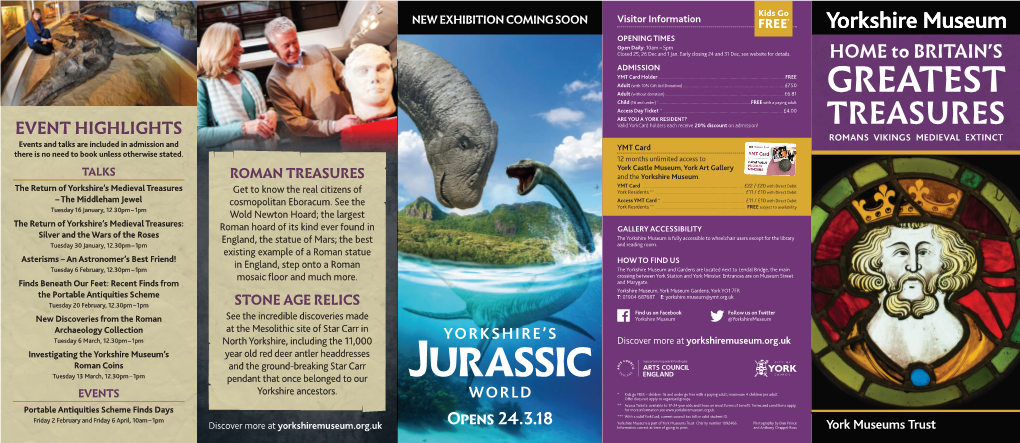 Jurassic * Kids Go FREE – Children 16 and Under Go Free with a Paying Adult; Maximum 4 Children Per Adult