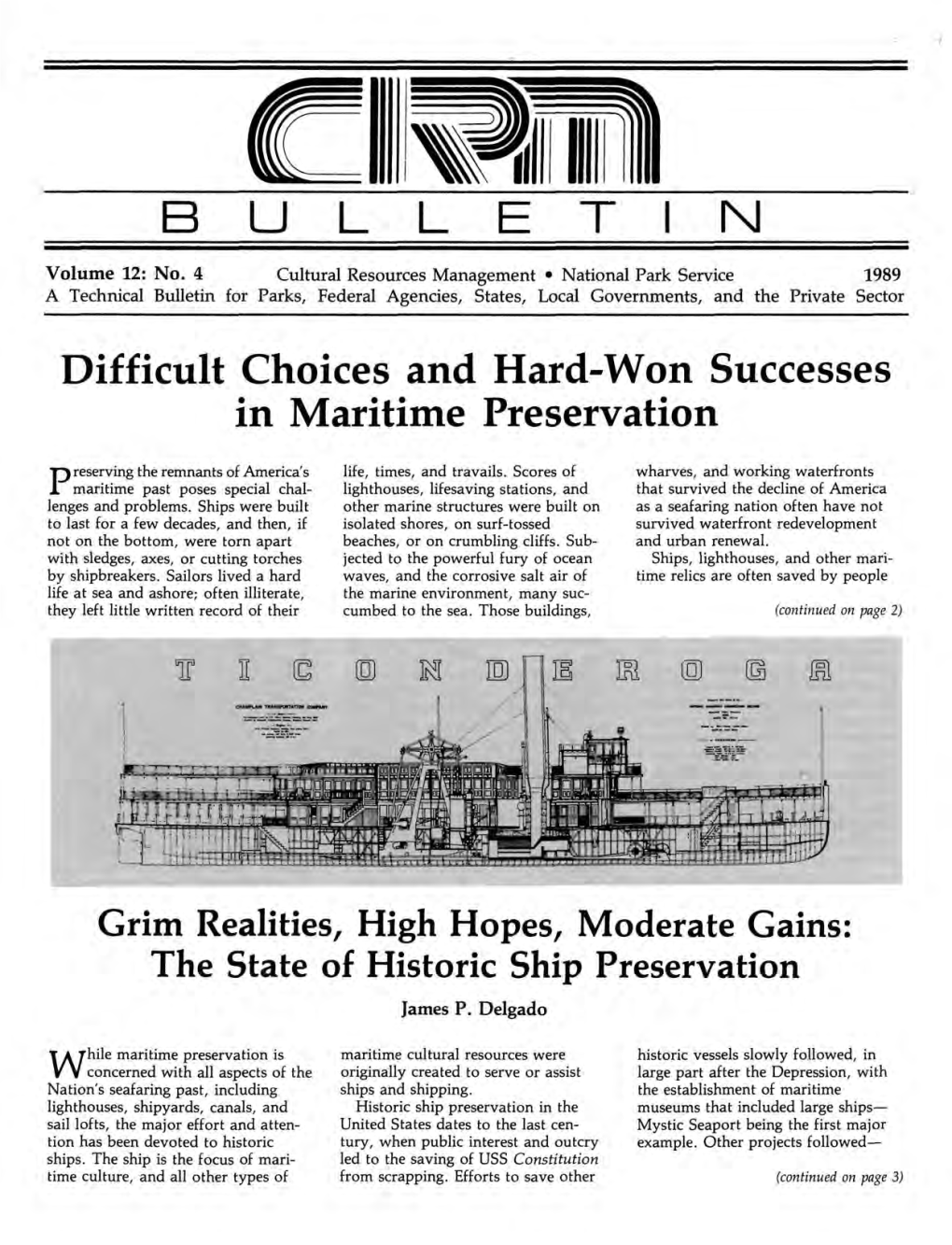 CRM Bulletin Vol. 12, No. 4 (1989)