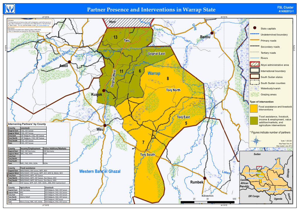 Partner Presence and Interventions in Warrap State A14062012-1