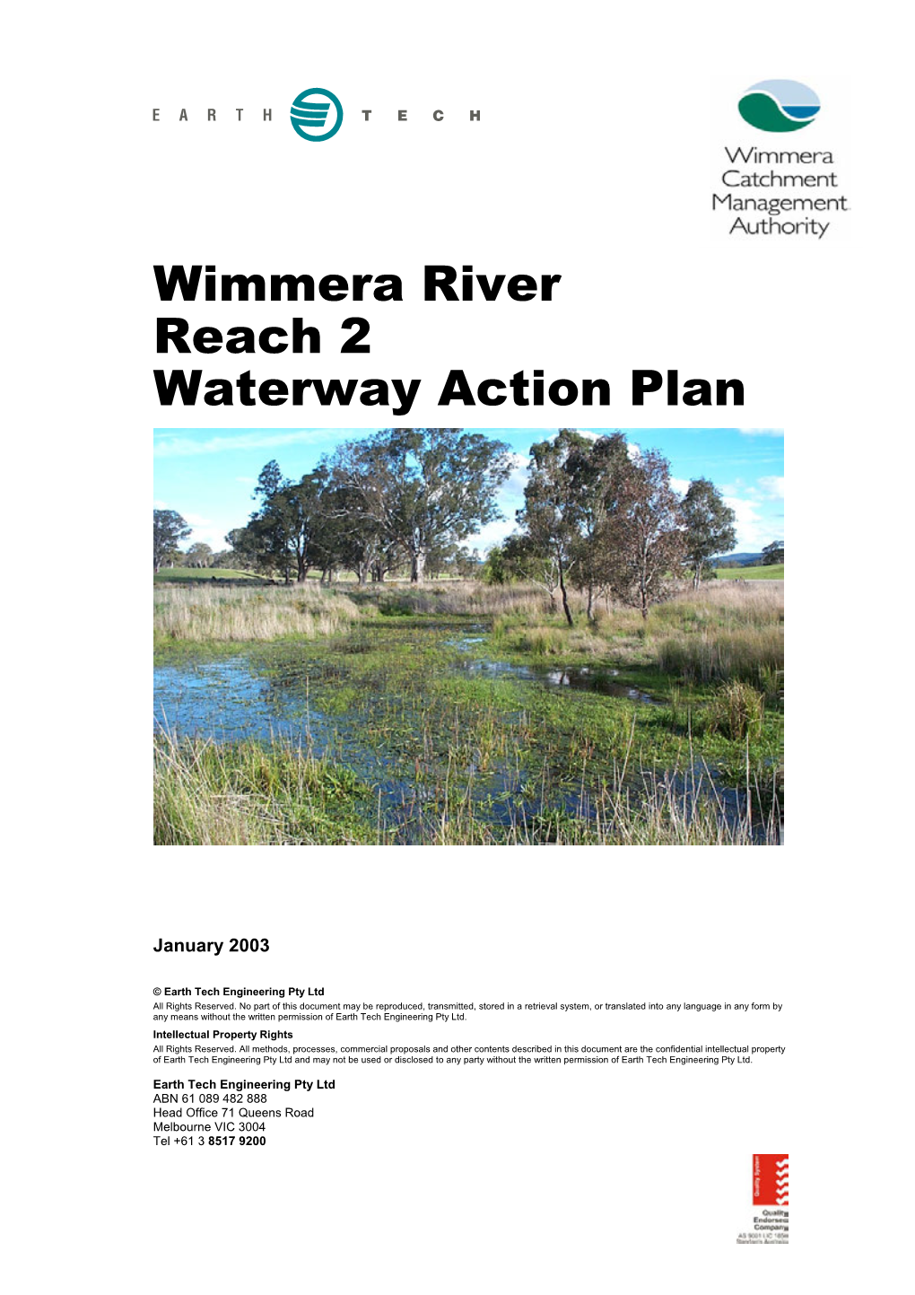 Wimmera River Reach 2 Waterway Action Plan