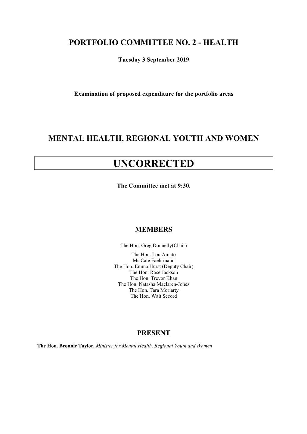 Mental Health Regional Youth and Women