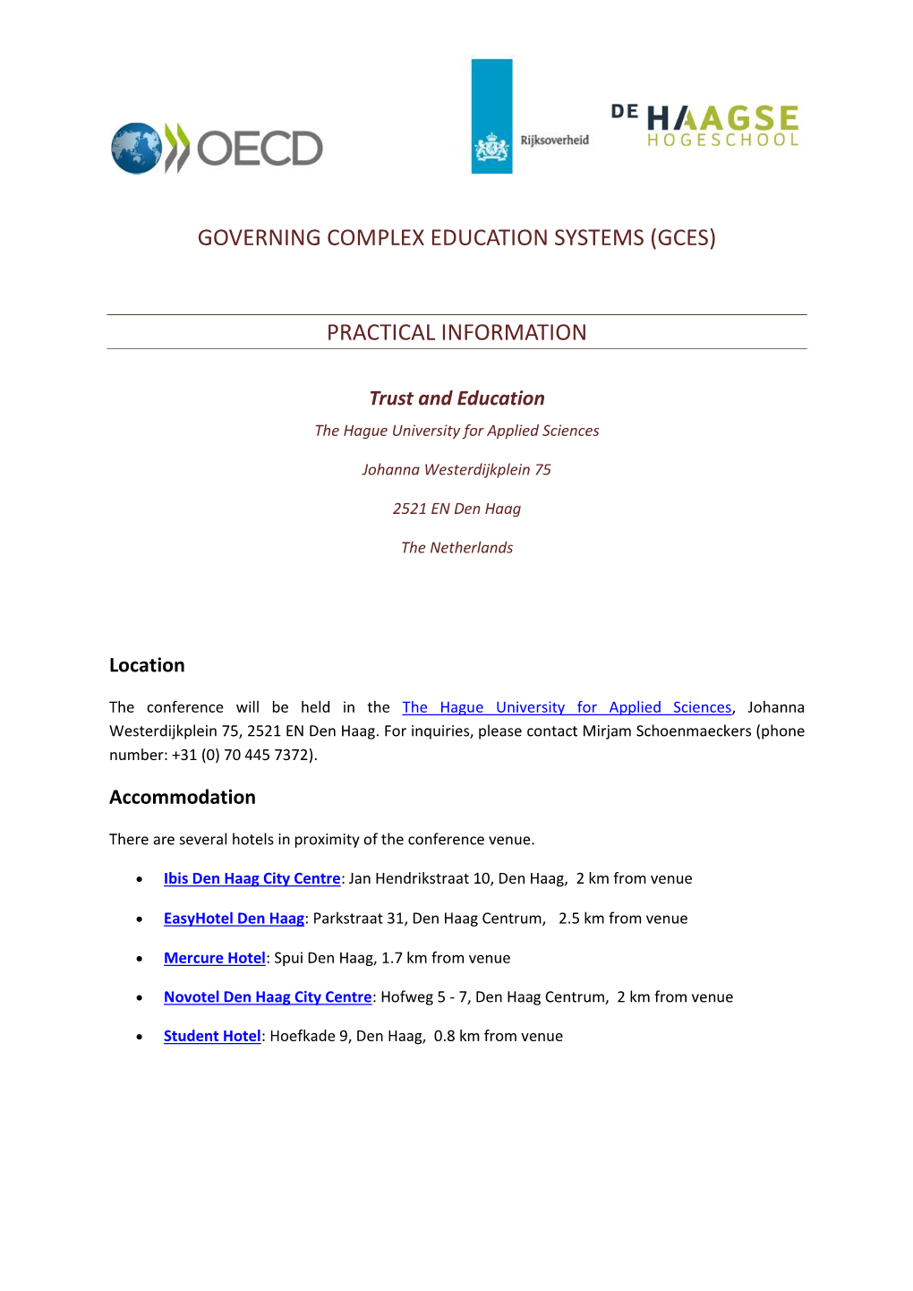 Governing Complex Education Systems (Gces)