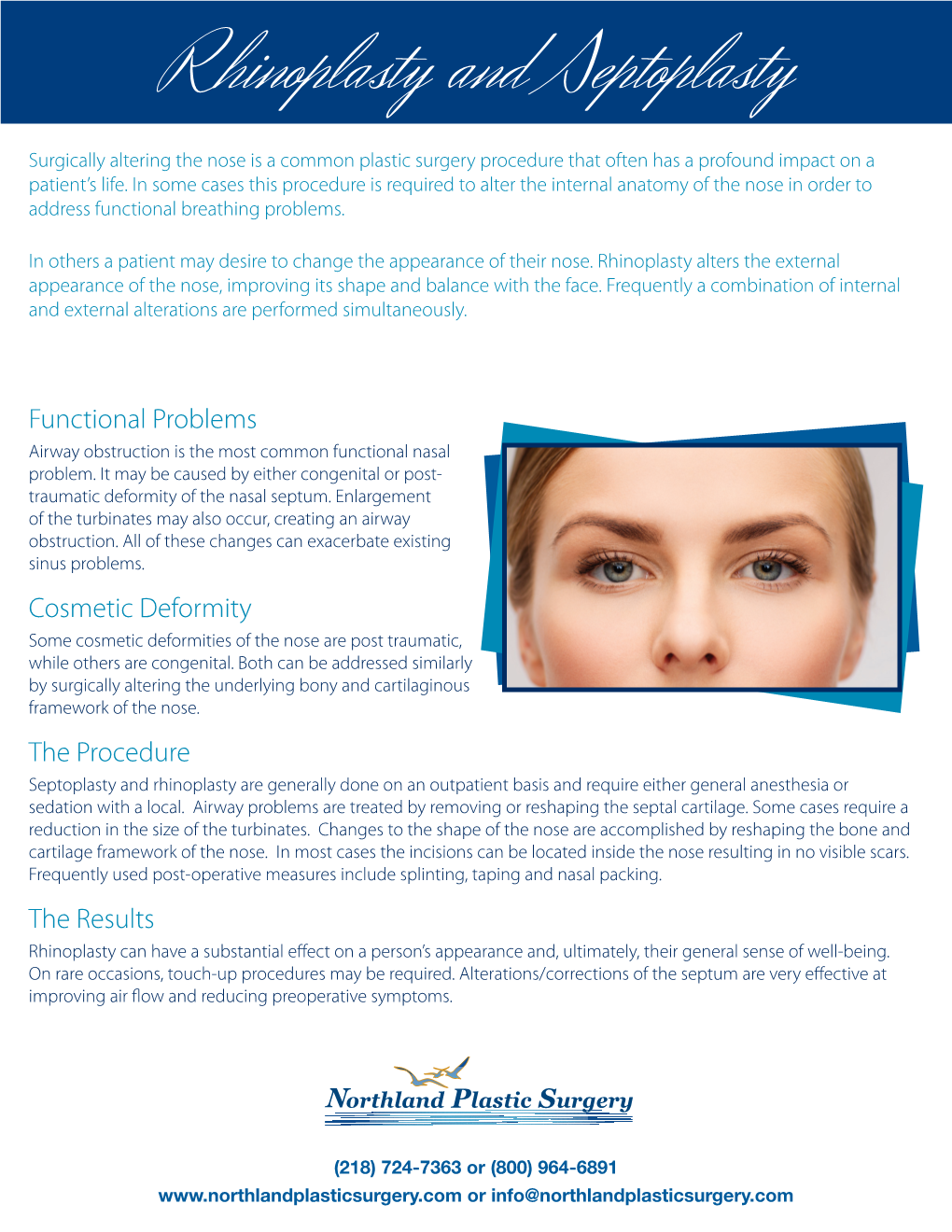 Rhinoplasty and Septoplasty