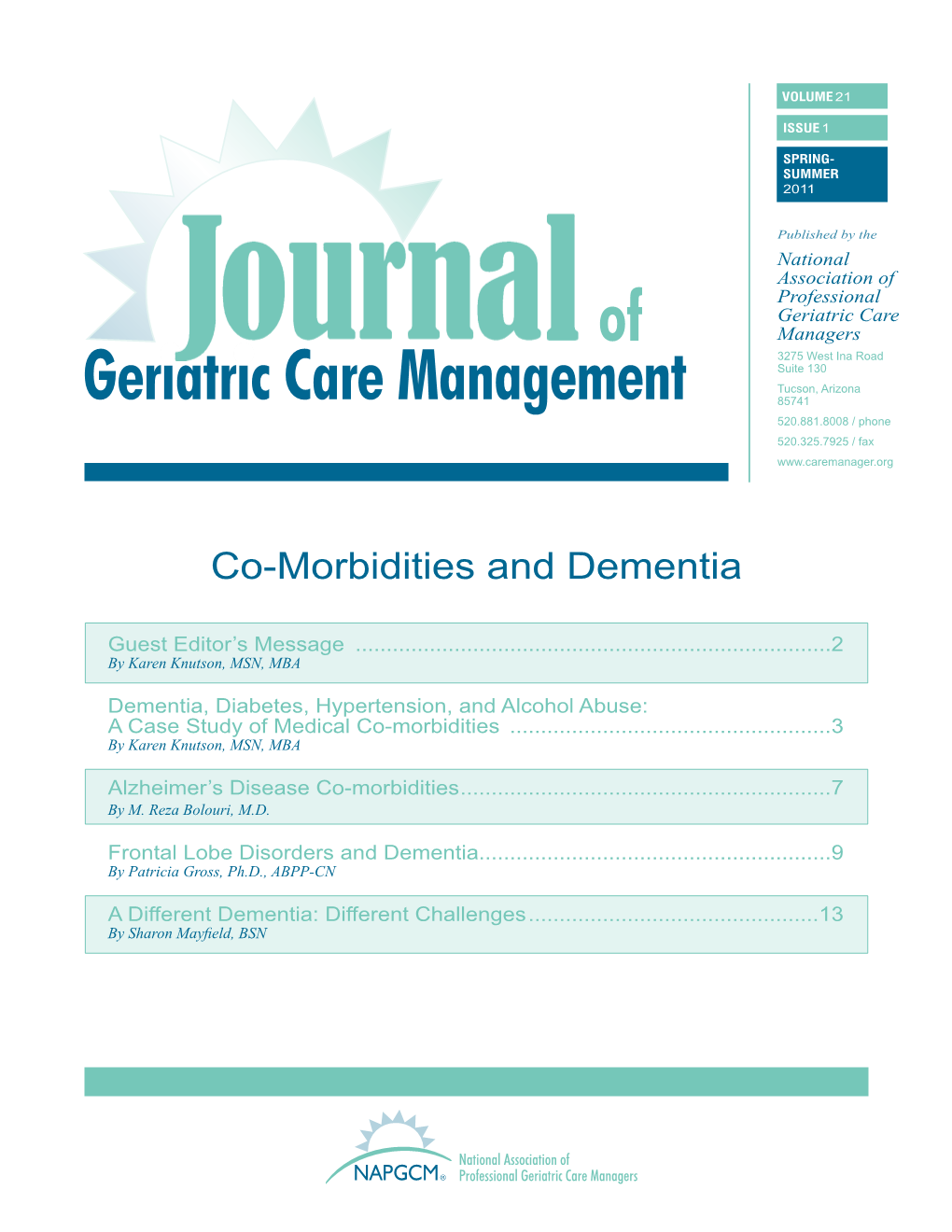 Co-Morbidities and Dementia