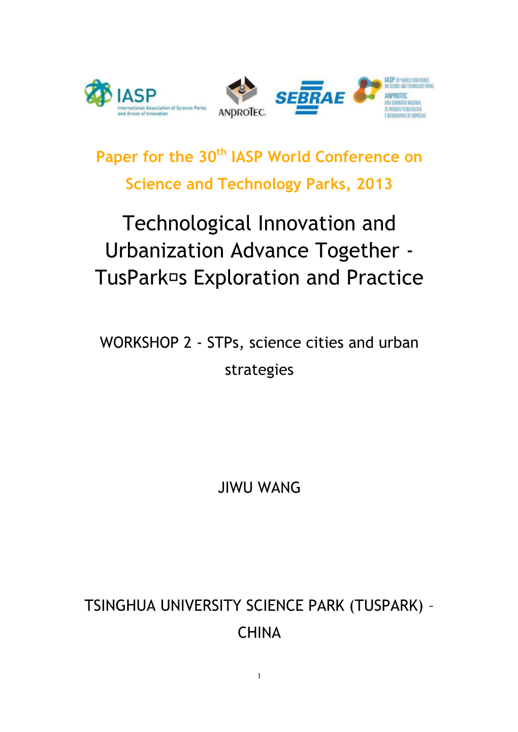 Tsinghua University Science Park (Tuspark) – China