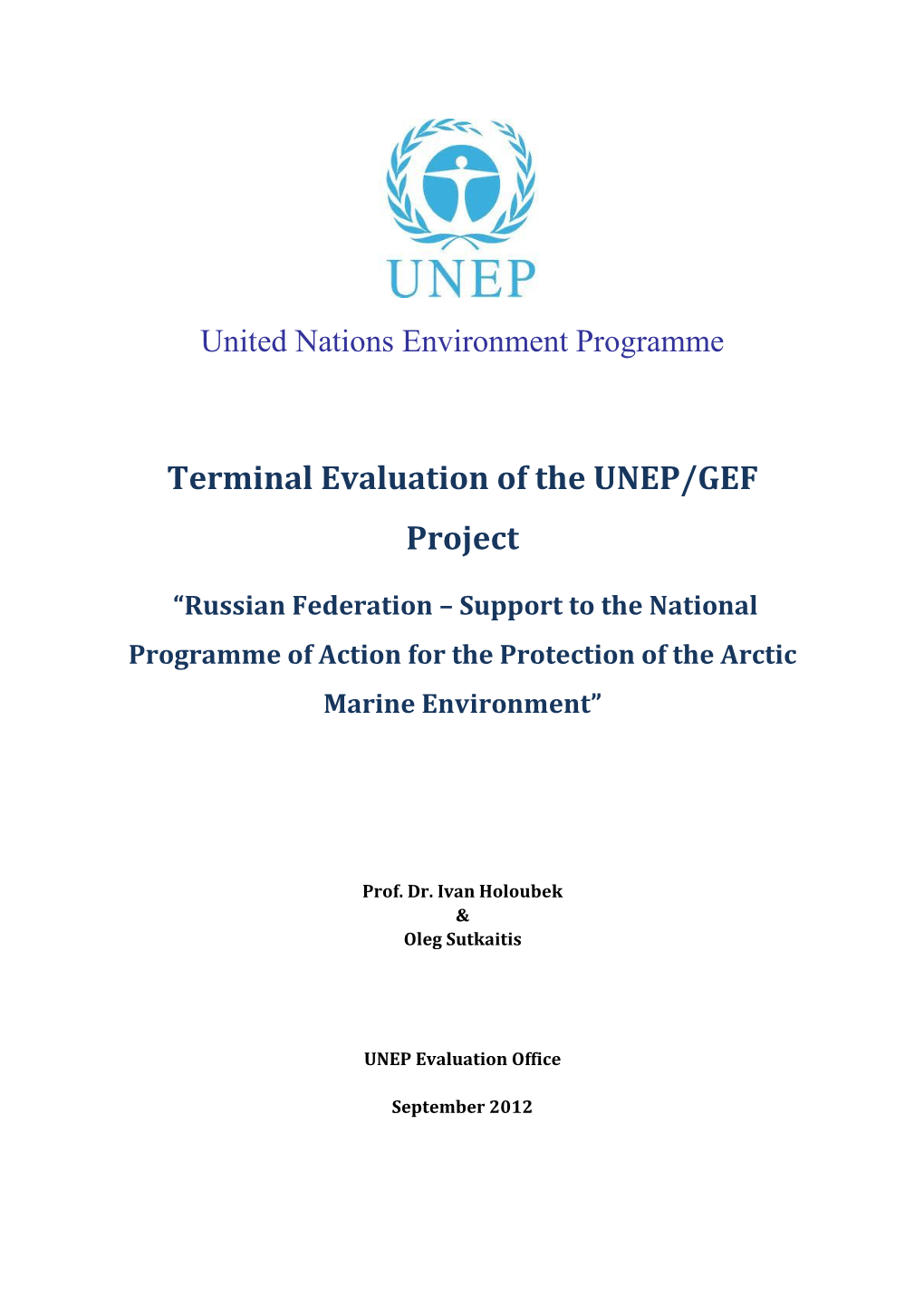 Terminal Evaluation of the UNEP/GEF Project