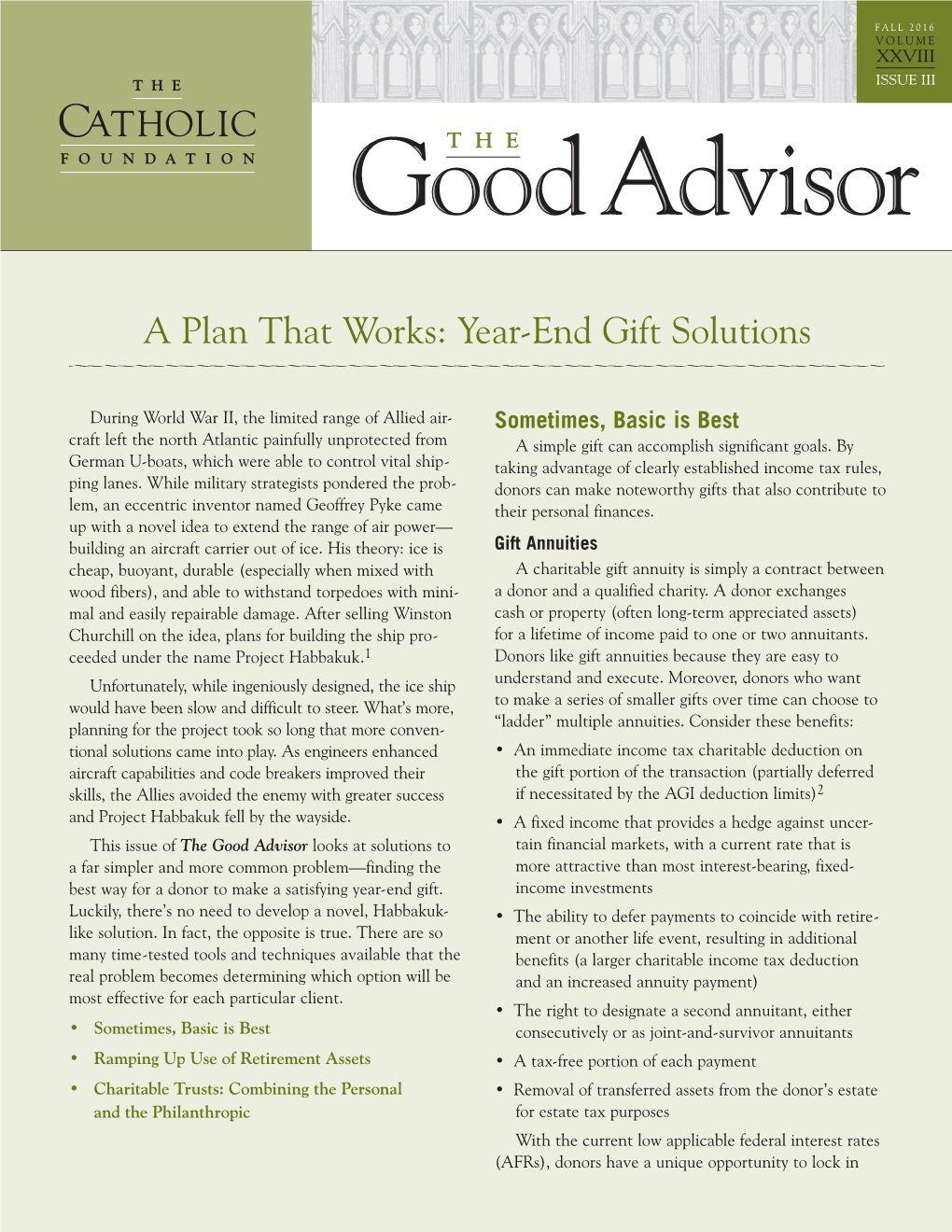 The Good Advisor