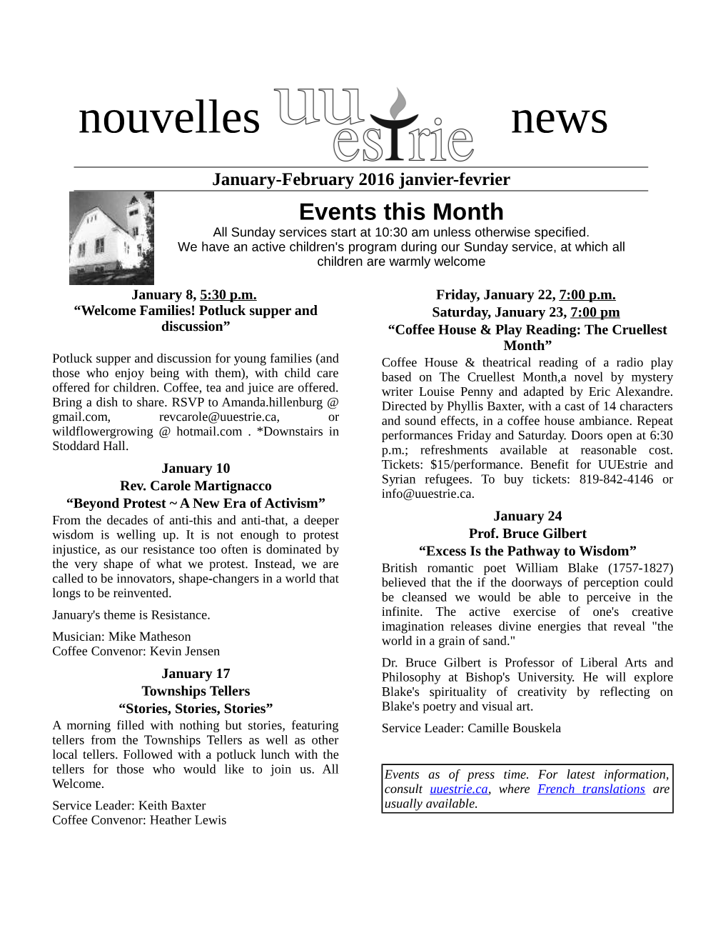 Newsletter Template 2015