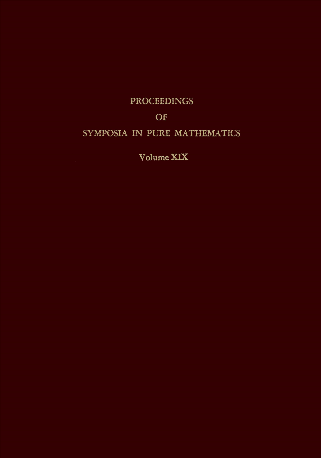 COMBINATORICS, Volume