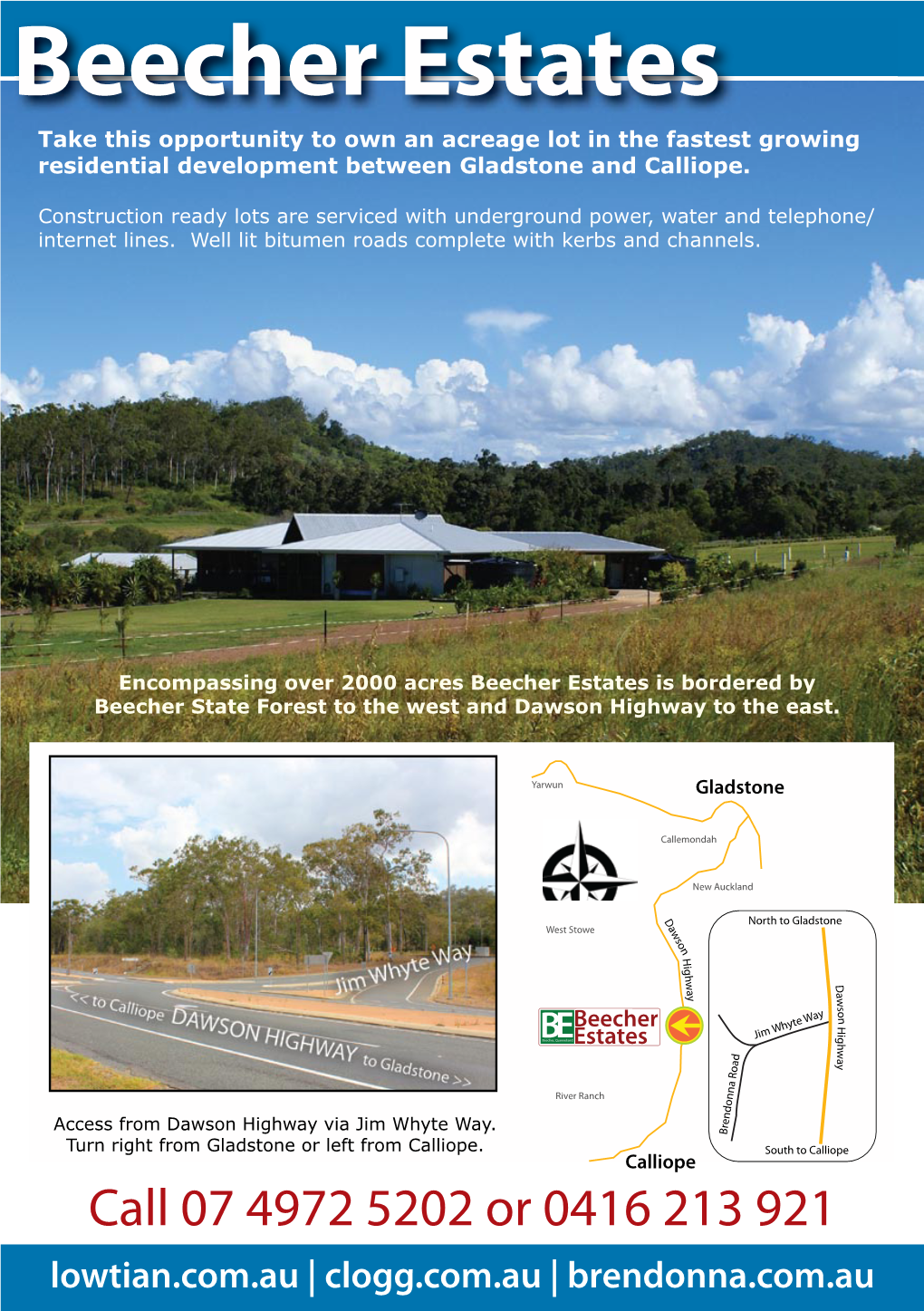 Beecher Estates Take This Opportunity to Own an Acreage Lot in the Fastest Growing Residential Development Between Gladstone and Calliope