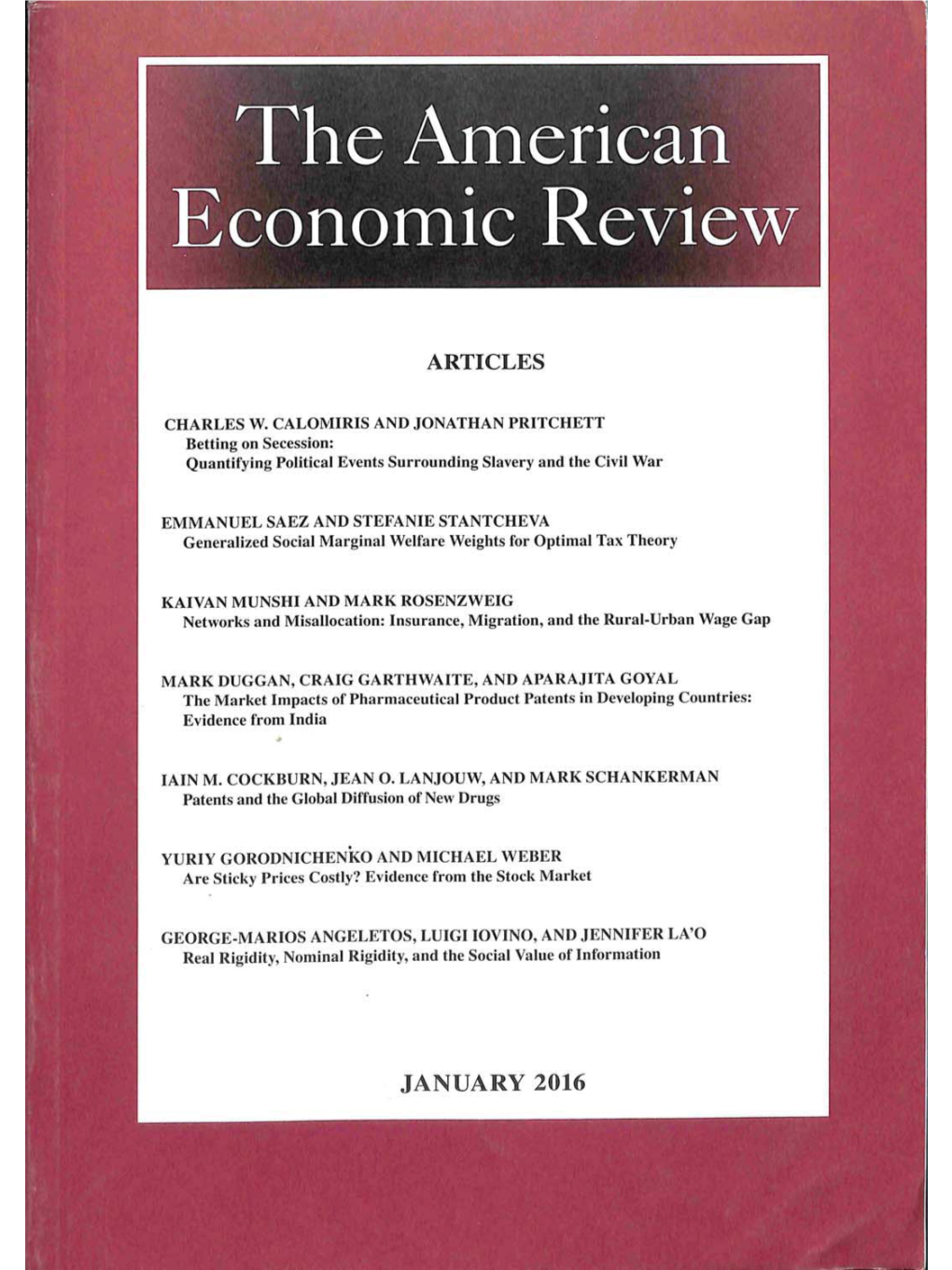 The American Economic Review