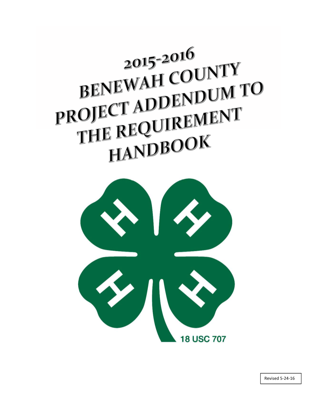 Benewah County Addendum to Project