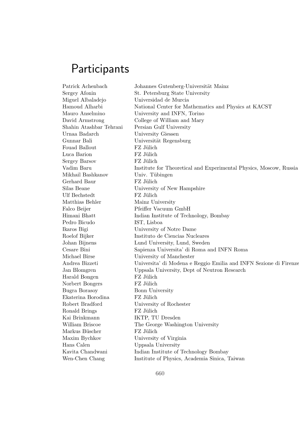 Participants