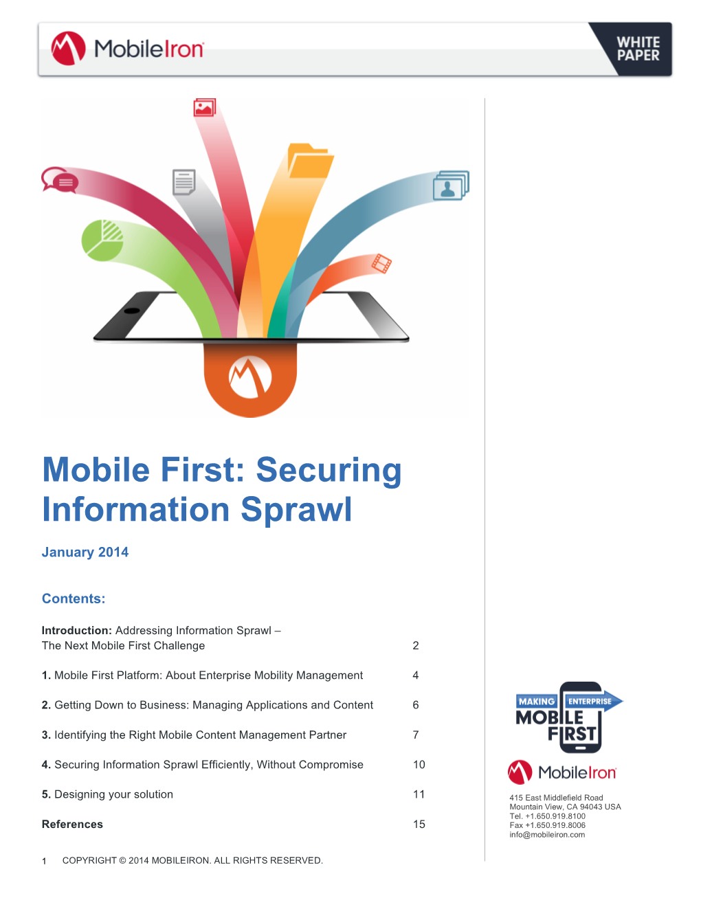 Mobile First: Securing Information Sprawl