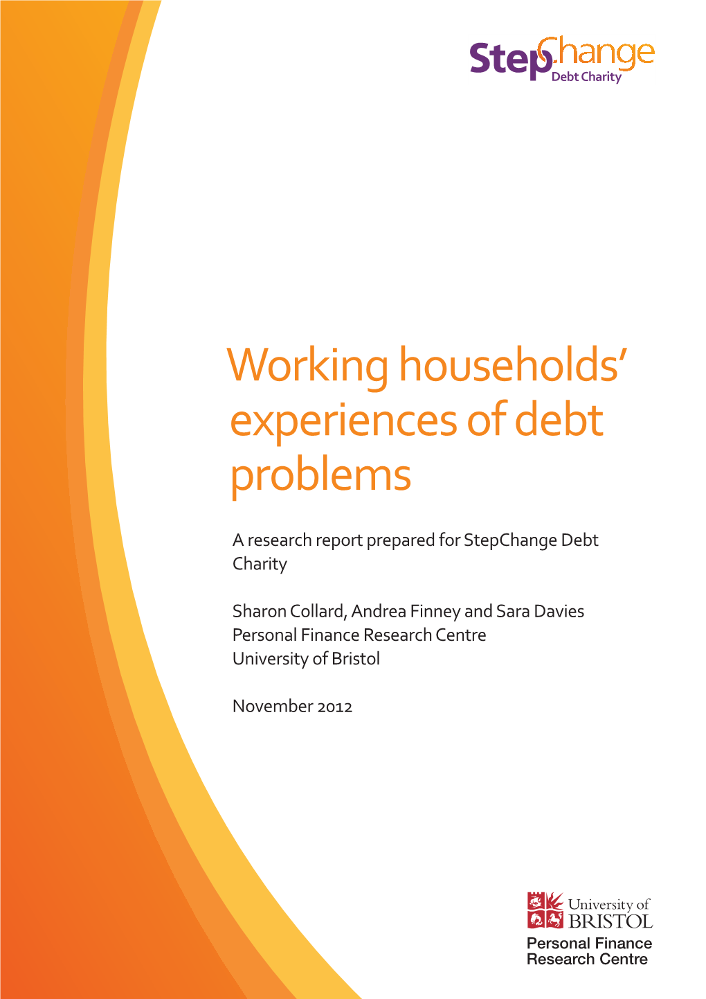 Working Households' Experiences of Debt Problems