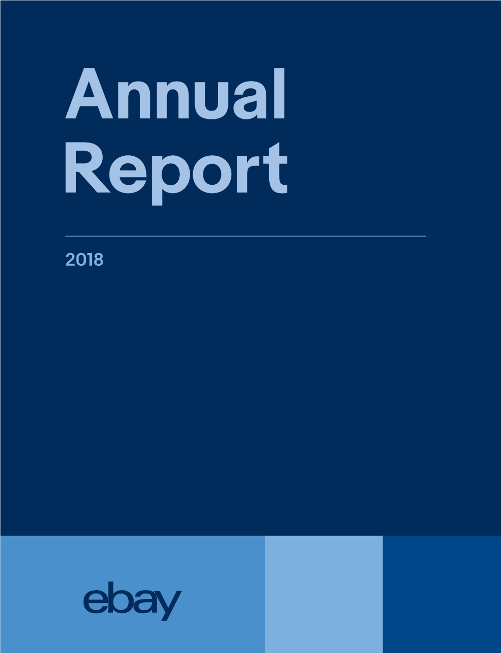 Ebay's 2018 Annual Report