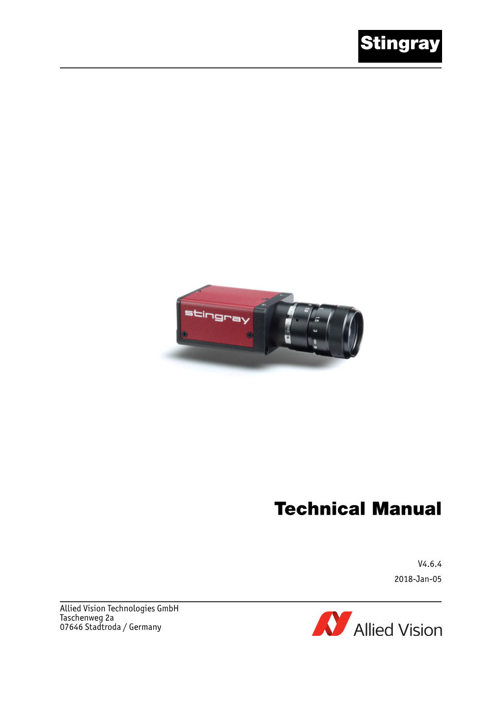 Allied Vision Stingray Technical Manual