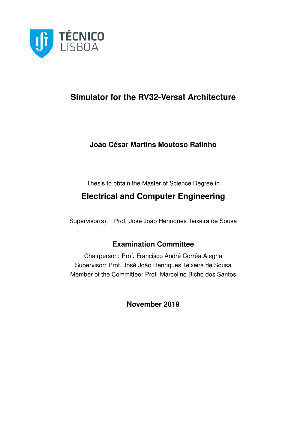 Simulator for the RV32-Versat Architecture