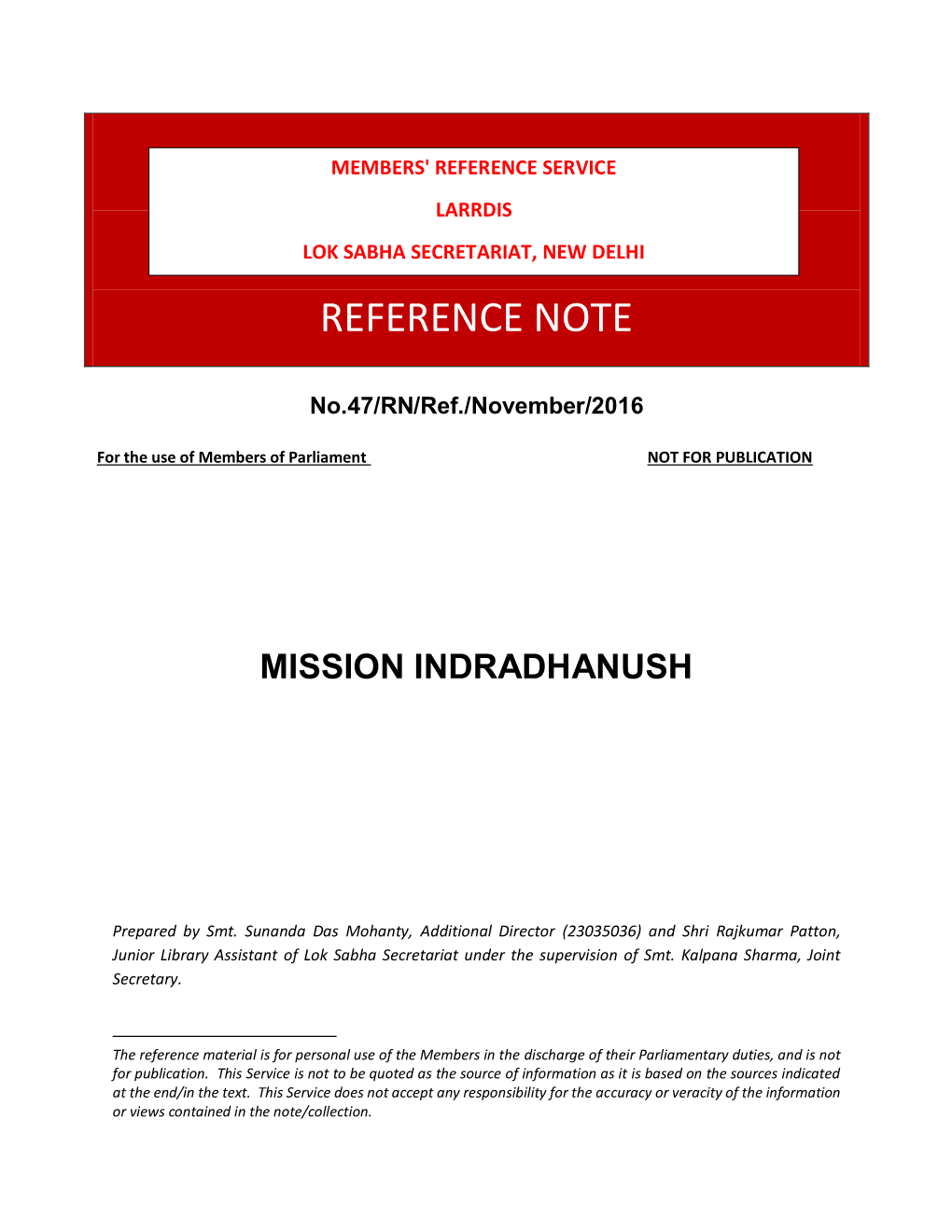 Mission Indradhanush