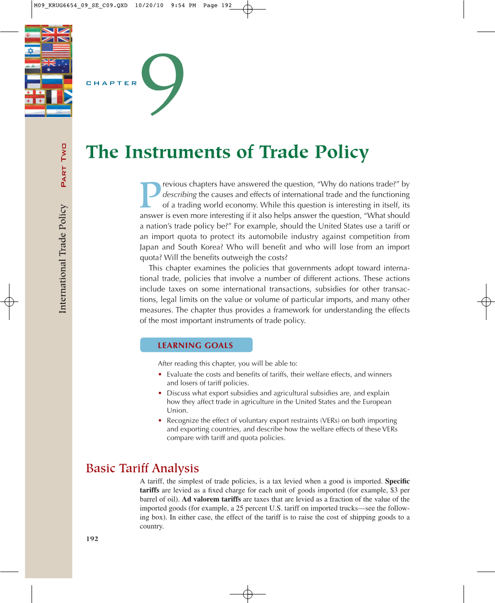 The Instruments of Trade Policy