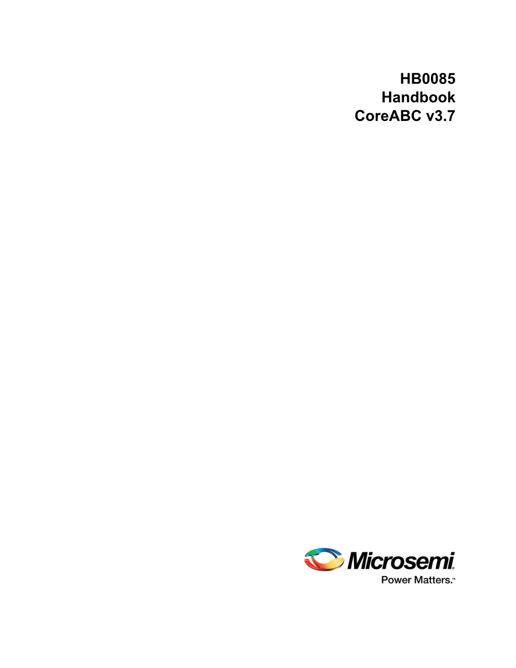 HB0085: Coreabc V3.7 Handbook