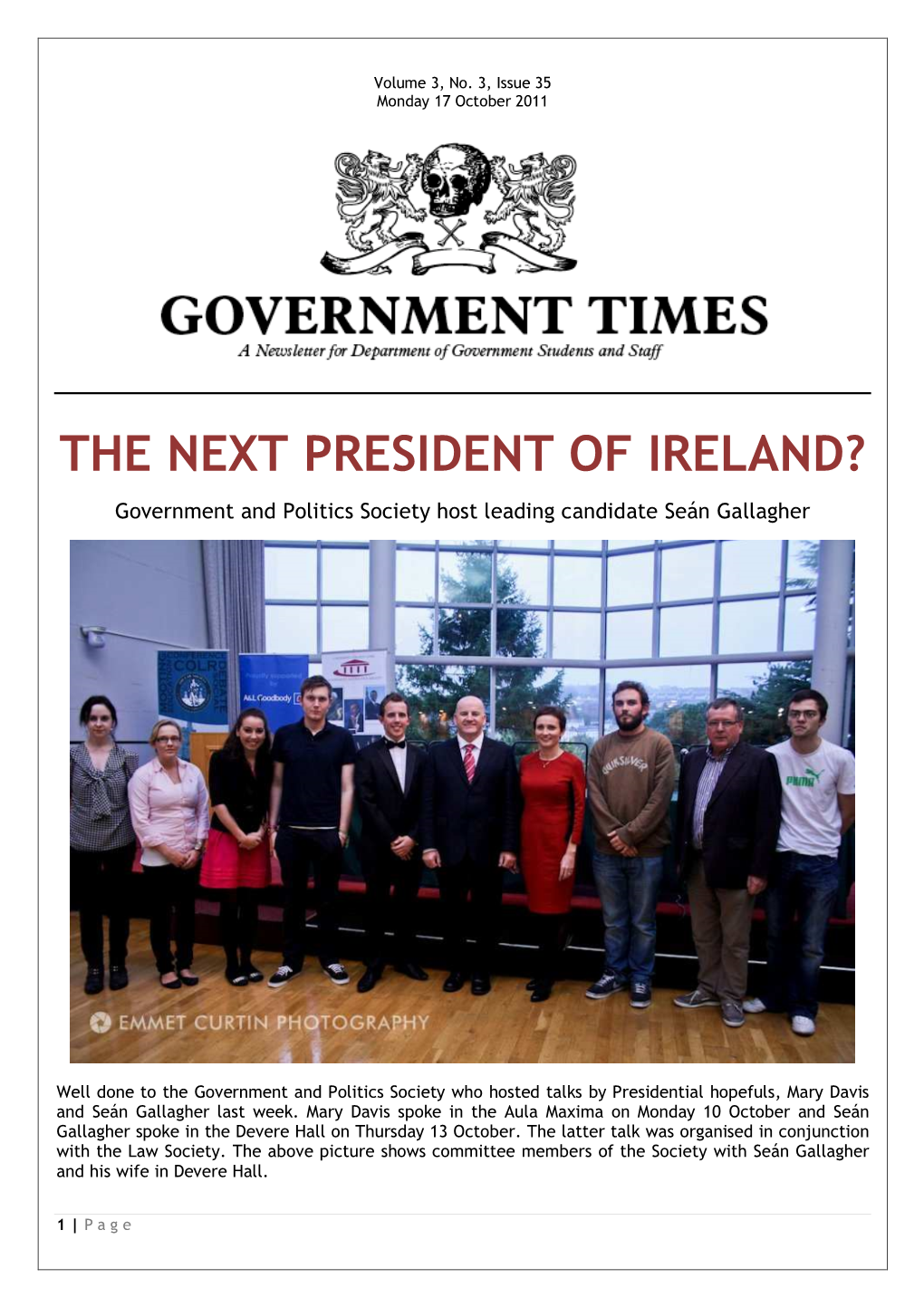 Government Times, Issue 35