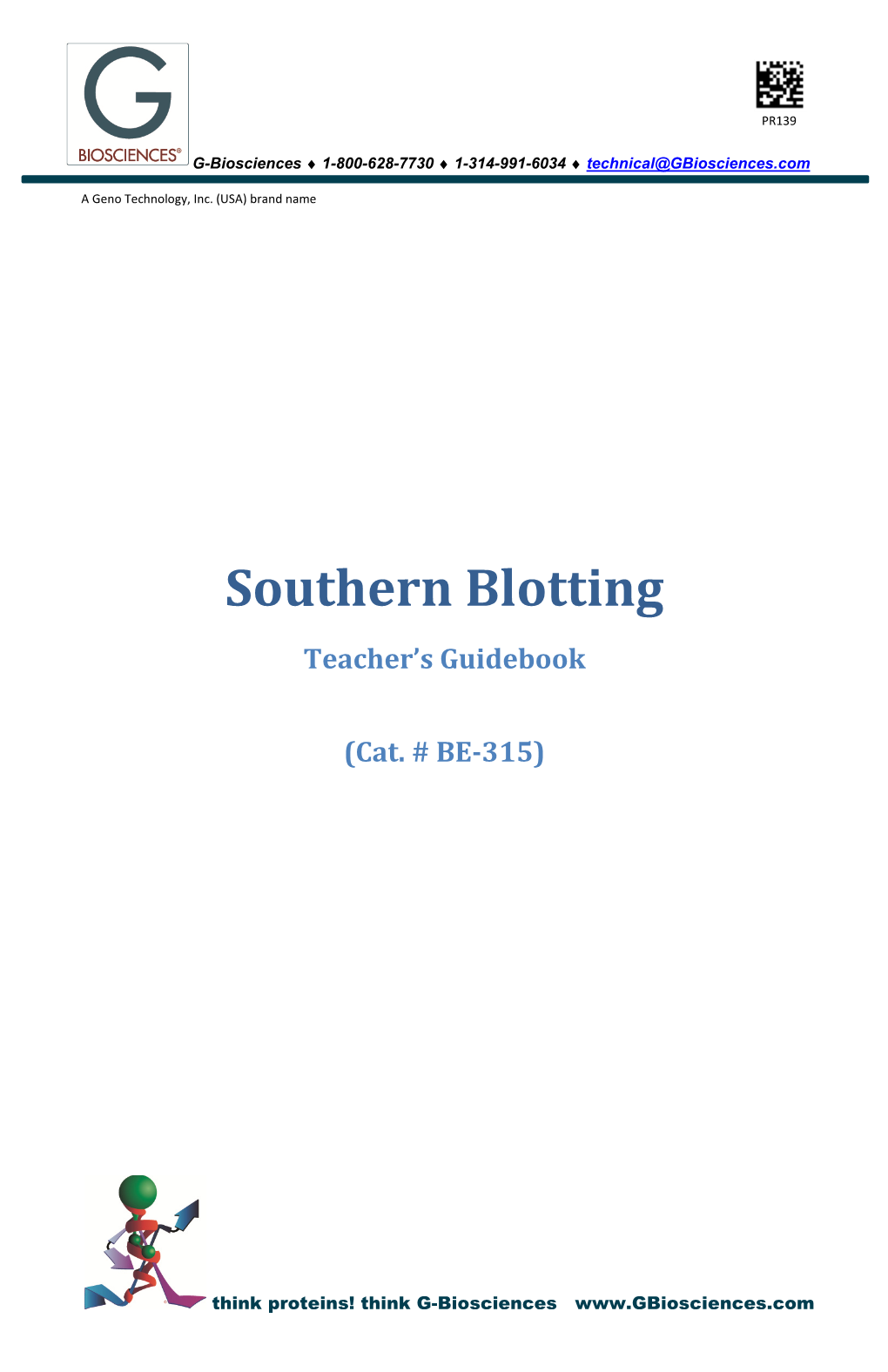 Southern Blotting Teacher’S Guidebook