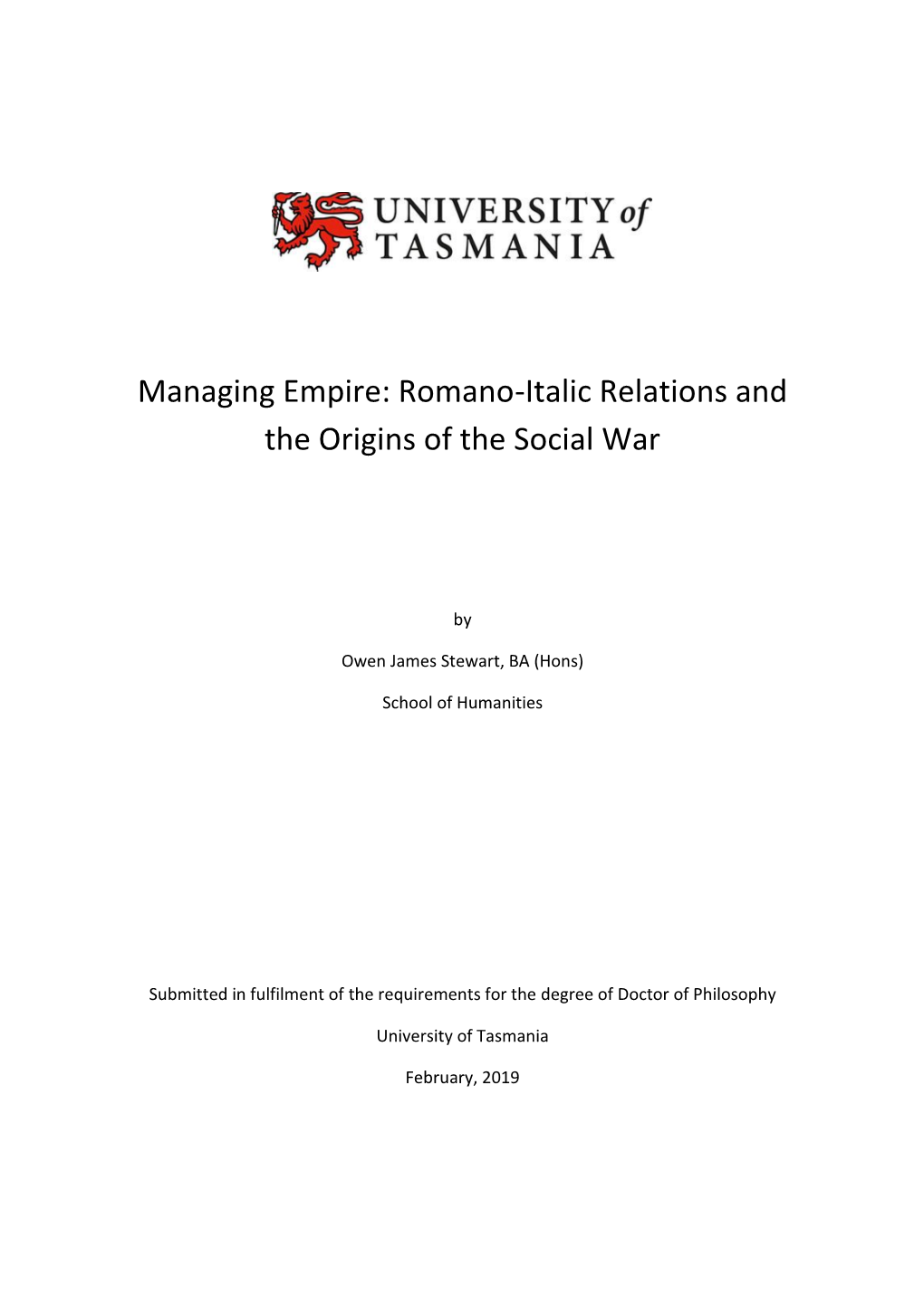 Romano-Italic Relations and the Origins of the Social War