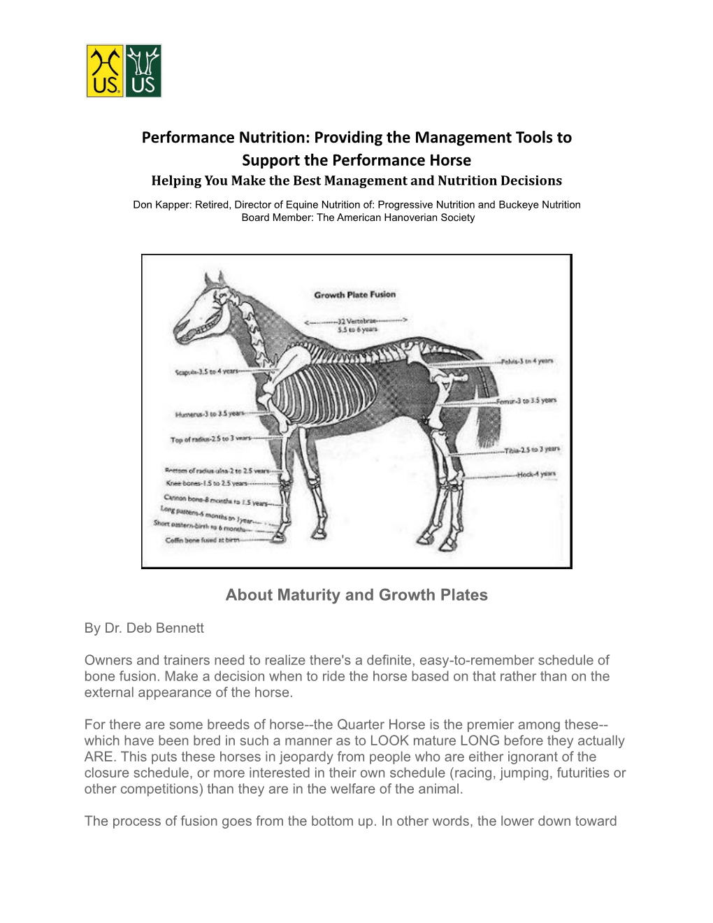 Performance Nutrition: Providing the Management Tools to Support the Performance Horse Helping You Make the Best Management and Nutrition Decisions