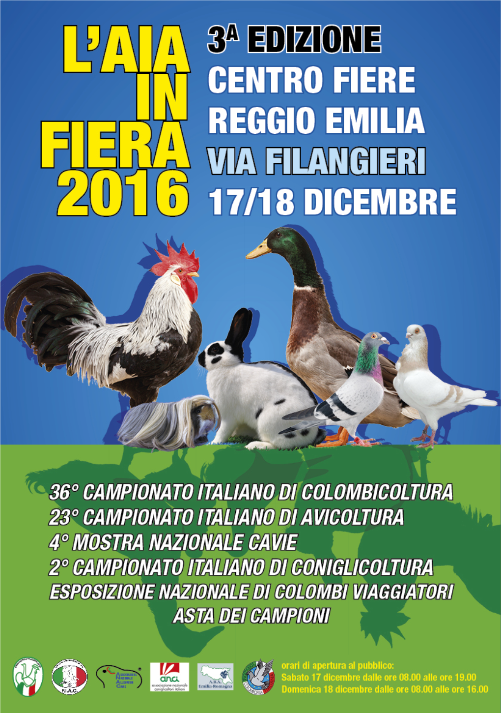 Mangimi, Misti E Granaglie Per Gli Animali Da Cortile FIAV - Elenco Espositori - XXIII CAMPIONATI ITALIANI - REGGIO EMILIA 2016
