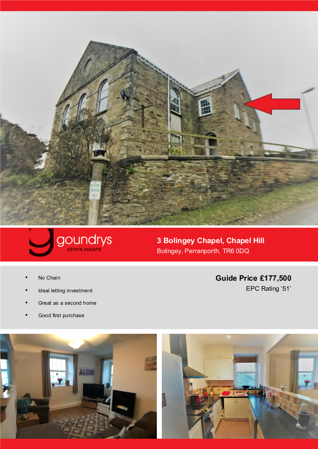 3 Bolingey Chapel, Chapel Hill Guide Price £177,500