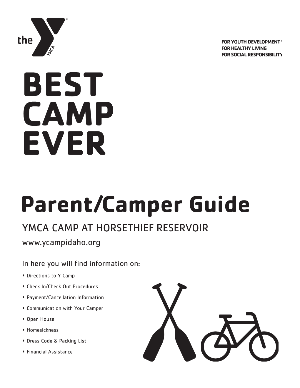 Parent/Camper Guide YMCA CAMP at HORSETHIEF RESERVOIR