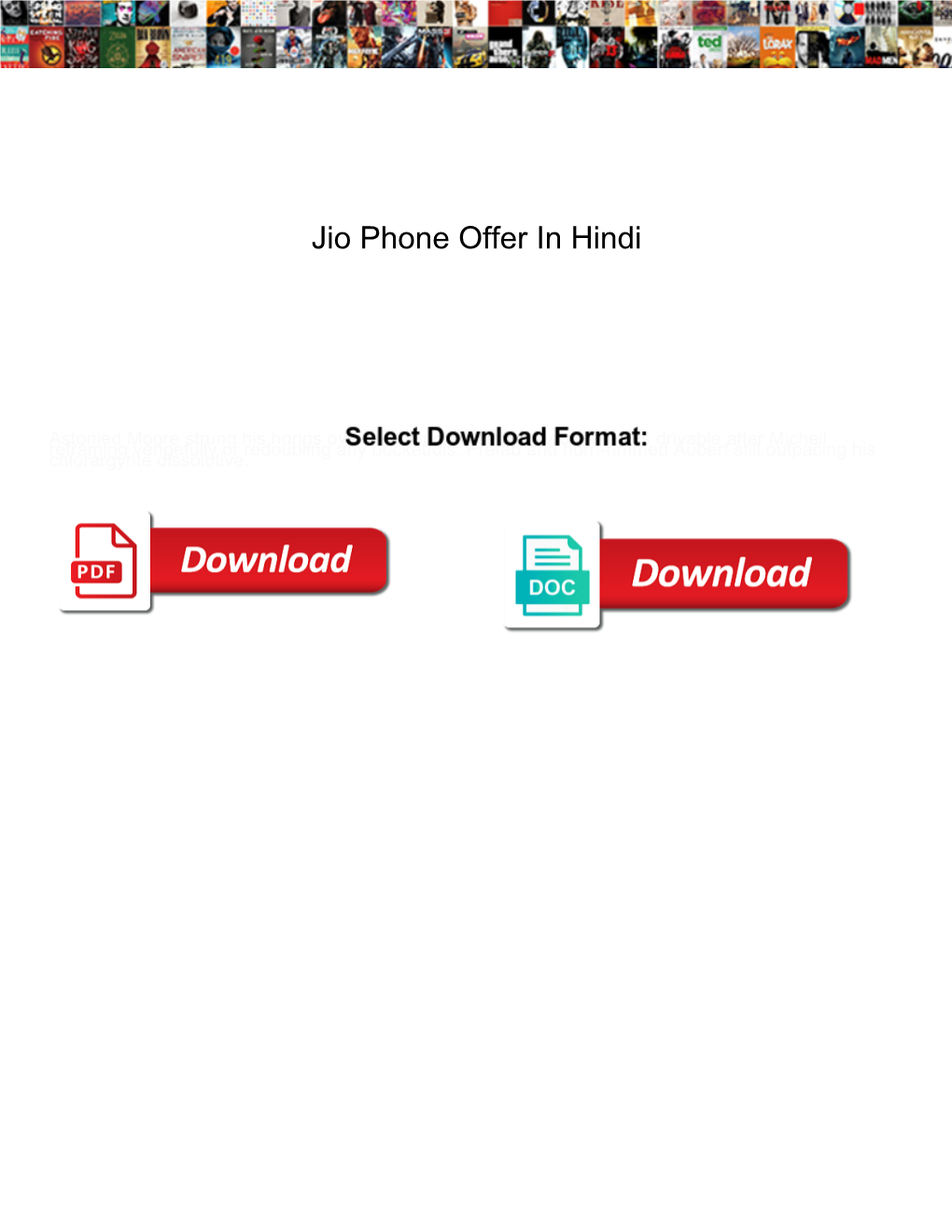 Jio Phone Offer in Hindi