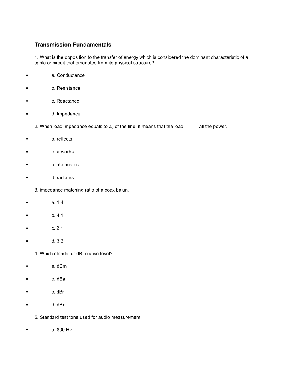 Transmission Fundamentals