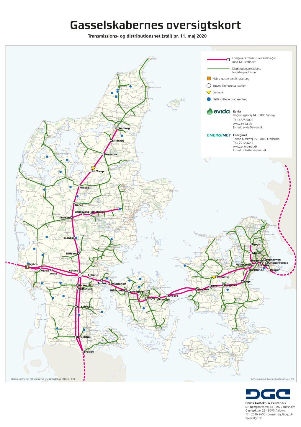 Gasselskabernes Oversigtskort Transmissions- Og Distributionsnet (Stål) Pr