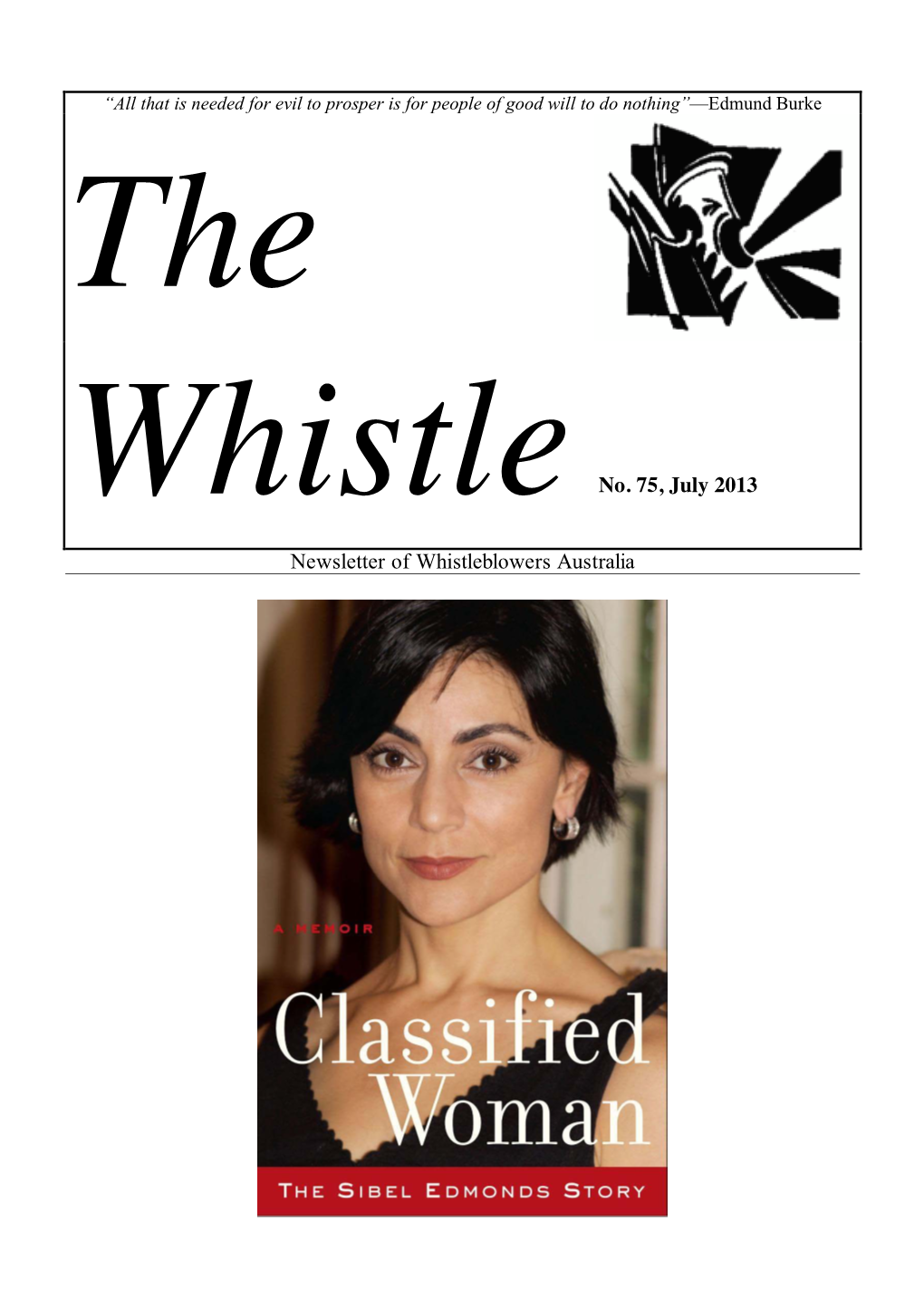 The Whistle, July 2013