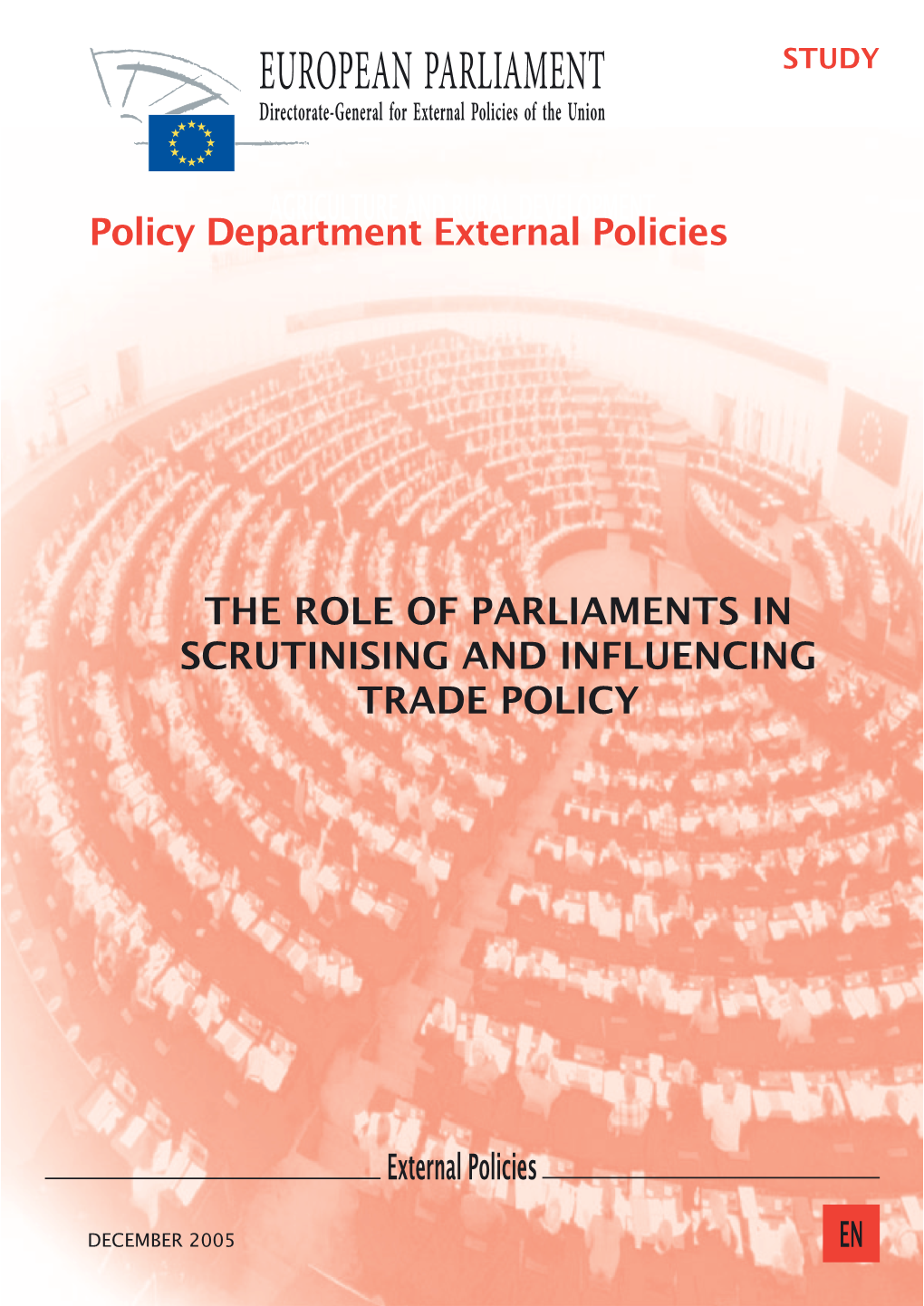 EUROPEAN PARLIAMENT STUDY Directorate-General for External Policies of the Union