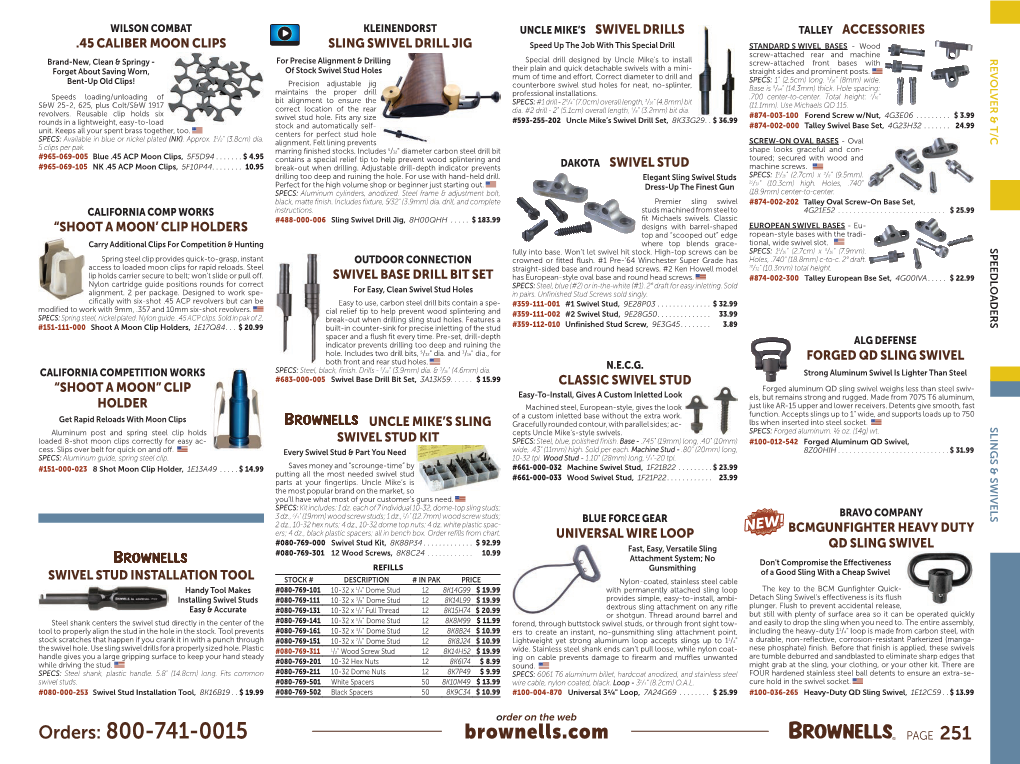 Slings & Swivels 248-254