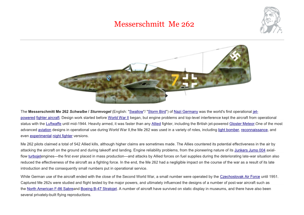 Messerschmitt Me 262