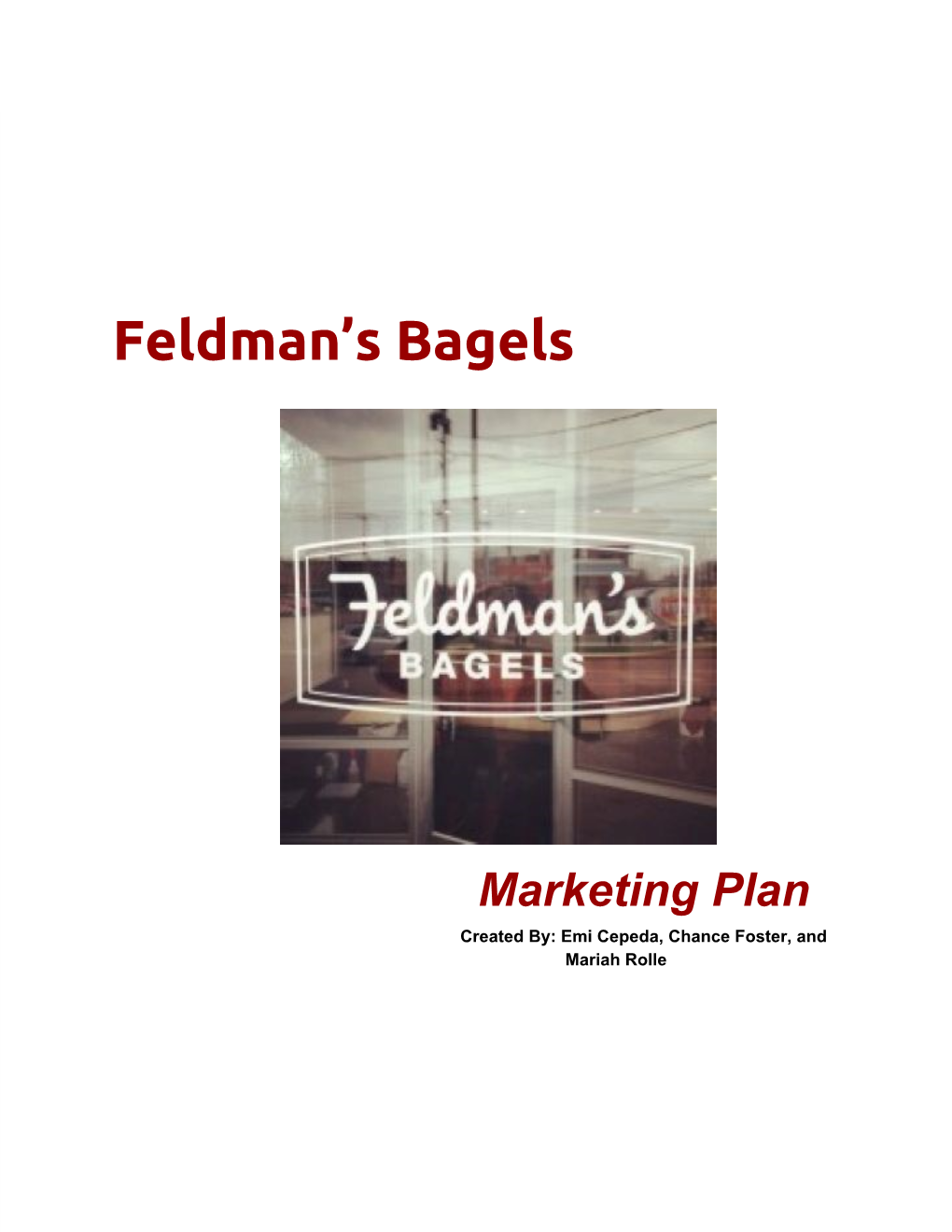 Feldman's Bagels